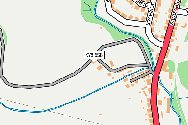 KY8 5SB map - OS OpenMap – Local (Ordnance Survey)