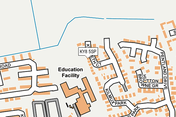 KY8 5SP map - OS OpenMap – Local (Ordnance Survey)