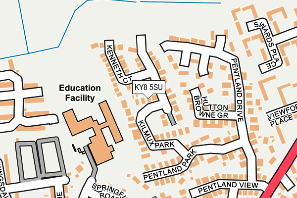 KY8 5SU map - OS OpenMap – Local (Ordnance Survey)
