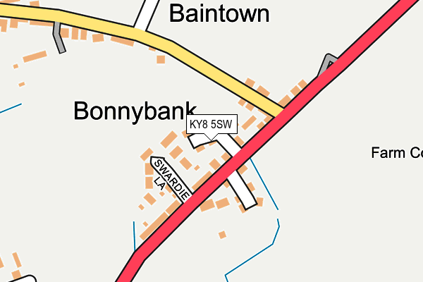 KY8 5SW map - OS OpenMap – Local (Ordnance Survey)