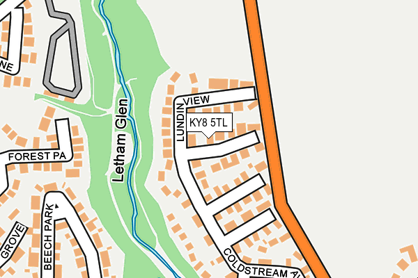 KY8 5TL map - OS OpenMap – Local (Ordnance Survey)