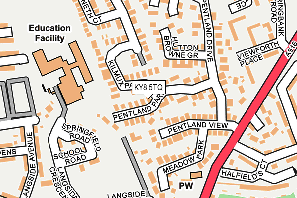 KY8 5TQ map - OS OpenMap – Local (Ordnance Survey)