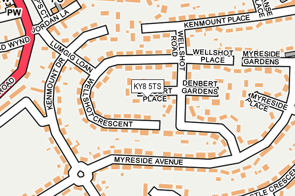 KY8 5TS map - OS OpenMap – Local (Ordnance Survey)