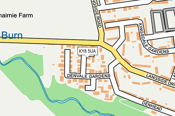 KY8 5UA map - OS OpenMap – Local (Ordnance Survey)