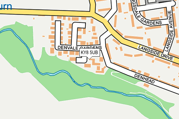 KY8 5UB map - OS OpenMap – Local (Ordnance Survey)