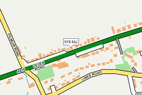 KY8 6AJ map - OS OpenMap – Local (Ordnance Survey)