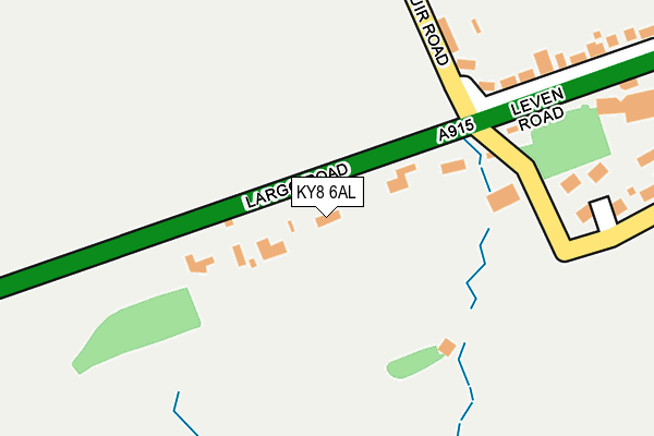 KY8 6AL map - OS OpenMap – Local (Ordnance Survey)