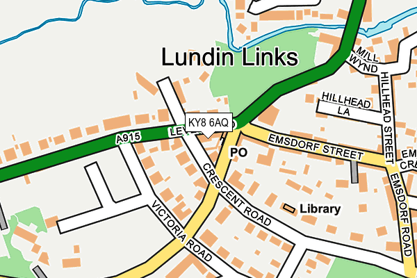 KY8 6AQ map - OS OpenMap – Local (Ordnance Survey)