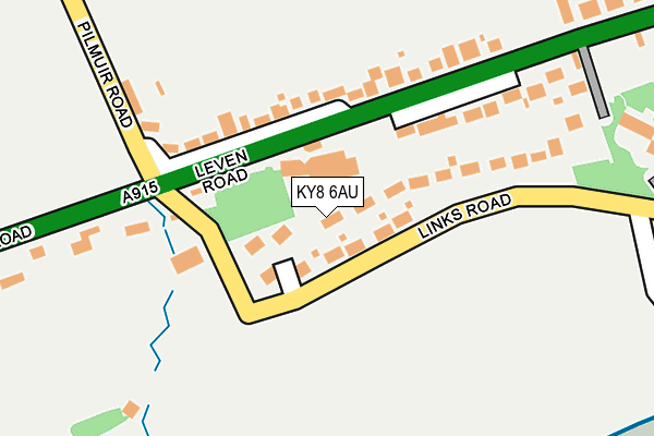 KY8 6AU map - OS OpenMap – Local (Ordnance Survey)