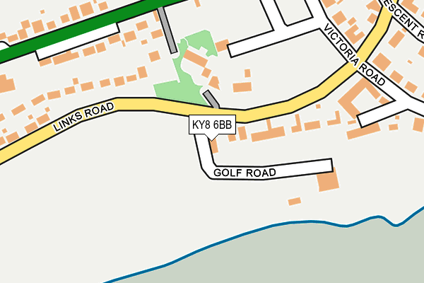 KY8 6BB map - OS OpenMap – Local (Ordnance Survey)