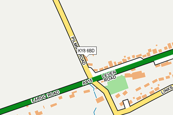 KY8 6BD map - OS OpenMap – Local (Ordnance Survey)