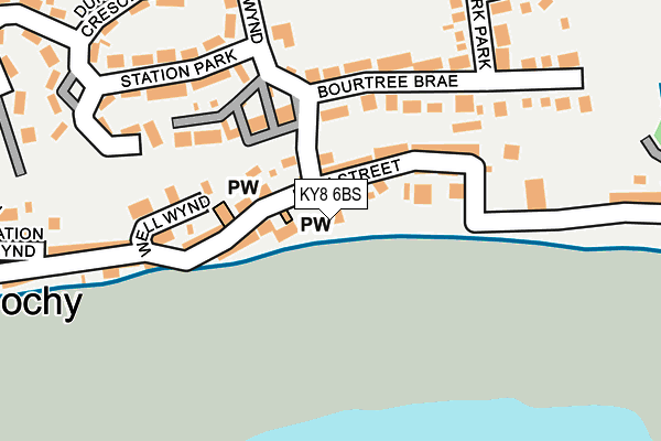 KY8 6BS map - OS OpenMap – Local (Ordnance Survey)
