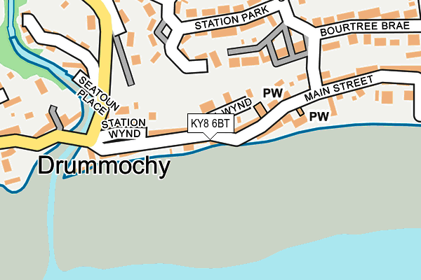KY8 6BT map - OS OpenMap – Local (Ordnance Survey)
