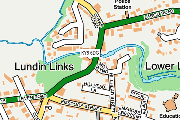 KY8 6DG map - OS OpenMap – Local (Ordnance Survey)