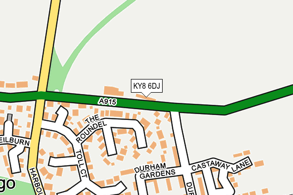 KY8 6DJ map - OS OpenMap – Local (Ordnance Survey)