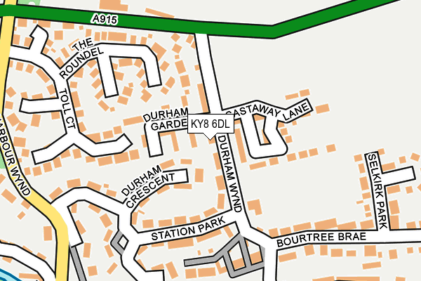 KY8 6DL map - OS OpenMap – Local (Ordnance Survey)