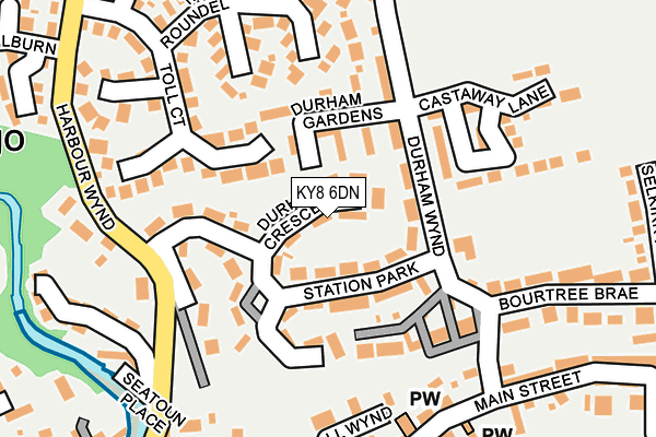 KY8 6DN map - OS OpenMap – Local (Ordnance Survey)