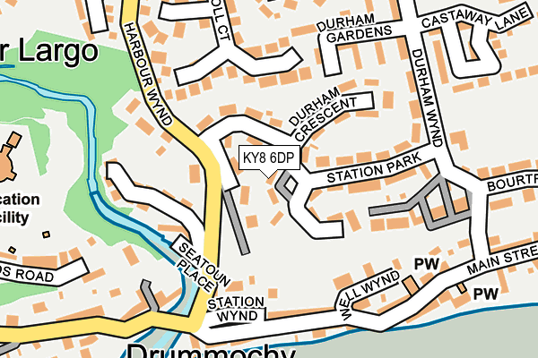 KY8 6DP map - OS OpenMap – Local (Ordnance Survey)