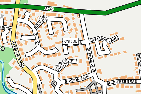 KY8 6DU map - OS OpenMap – Local (Ordnance Survey)