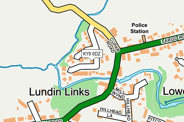 KY8 6DZ map - OS OpenMap – Local (Ordnance Survey)