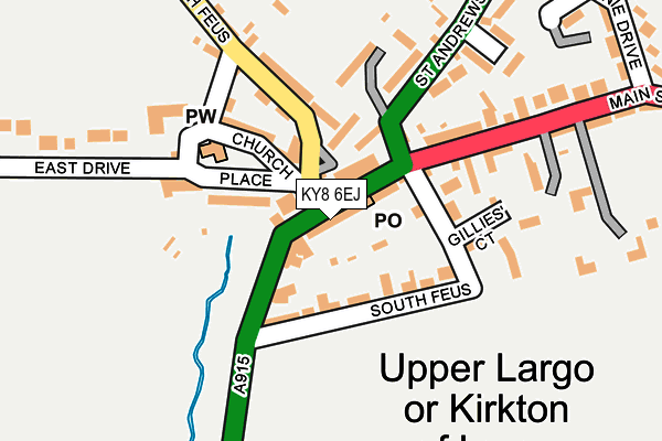 KY8 6EJ map - OS OpenMap – Local (Ordnance Survey)