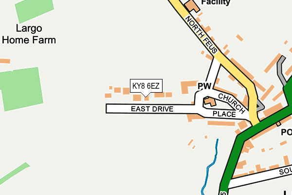 KY8 6EZ map - OS OpenMap – Local (Ordnance Survey)