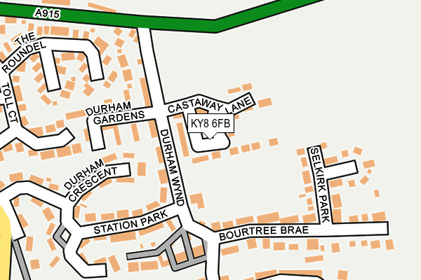 KY8 6FB map - OS OpenMap – Local (Ordnance Survey)