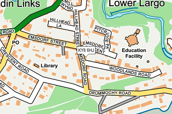 KY8 6HJ map - OS OpenMap – Local (Ordnance Survey)