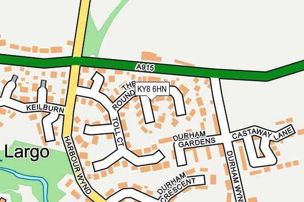 KY8 6HN map - OS OpenMap – Local (Ordnance Survey)