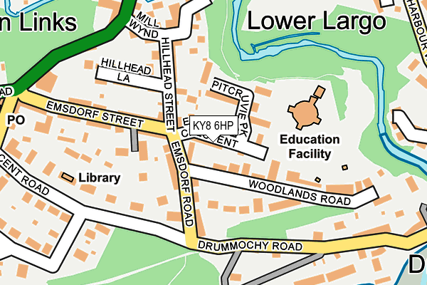 KY8 6HP map - OS OpenMap – Local (Ordnance Survey)