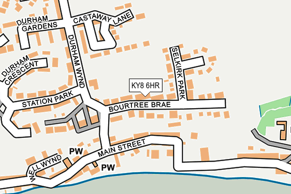 KY8 6HR map - OS OpenMap – Local (Ordnance Survey)