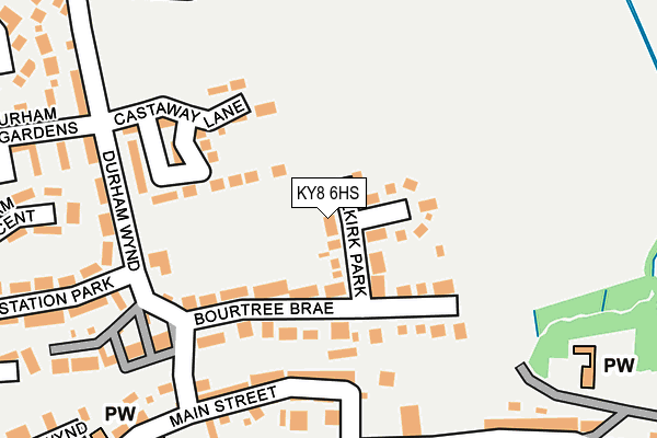 KY8 6HS map - OS OpenMap – Local (Ordnance Survey)