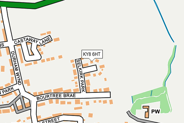 KY8 6HT map - OS OpenMap – Local (Ordnance Survey)