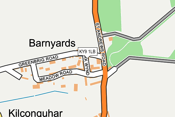 KY9 1LB map - OS OpenMap – Local (Ordnance Survey)