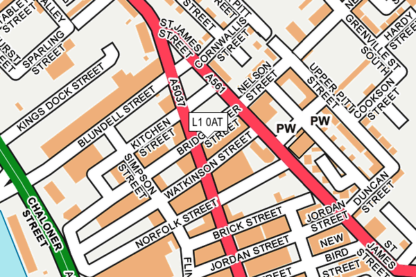 L1 0AT map - OS OpenMap – Local (Ordnance Survey)