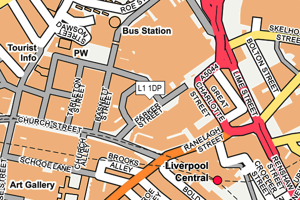 L1 1DP map - OS OpenMap – Local (Ordnance Survey)
