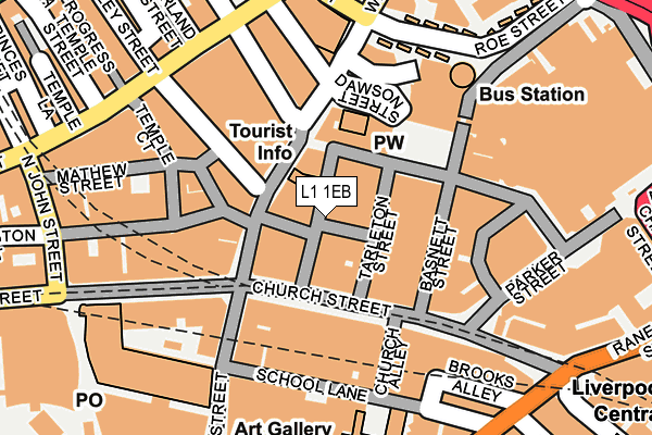 L1 1EB map - OS OpenMap – Local (Ordnance Survey)