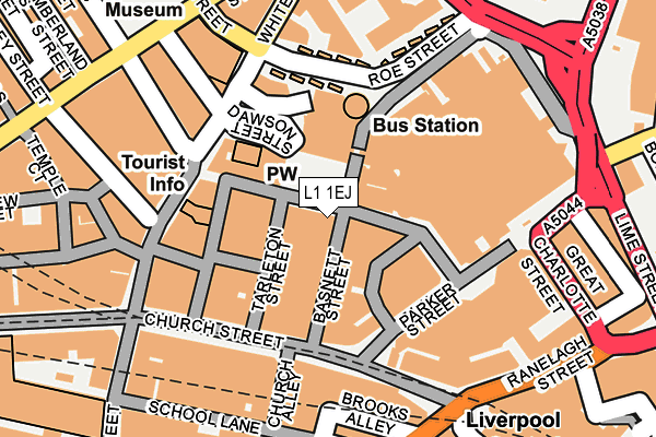 L1 1EJ map - OS OpenMap – Local (Ordnance Survey)