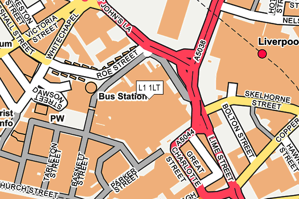 L1 1LT map - OS OpenMap – Local (Ordnance Survey)