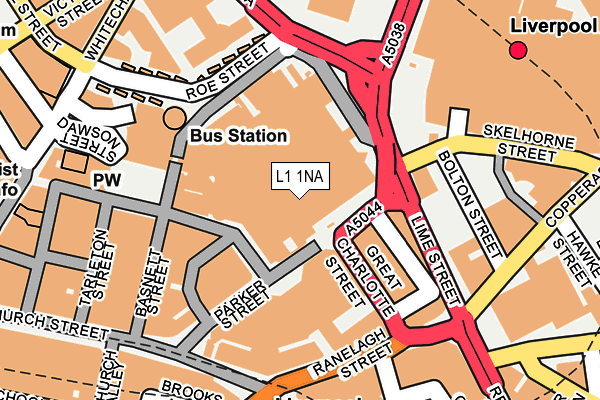 L1 1NA map - OS OpenMap – Local (Ordnance Survey)