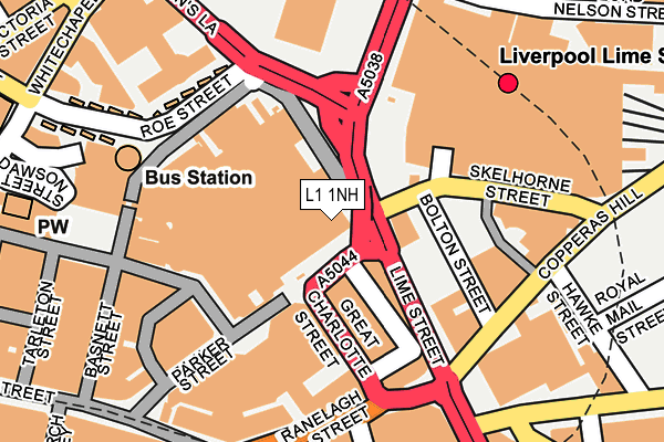L1 1NH map - OS OpenMap – Local (Ordnance Survey)