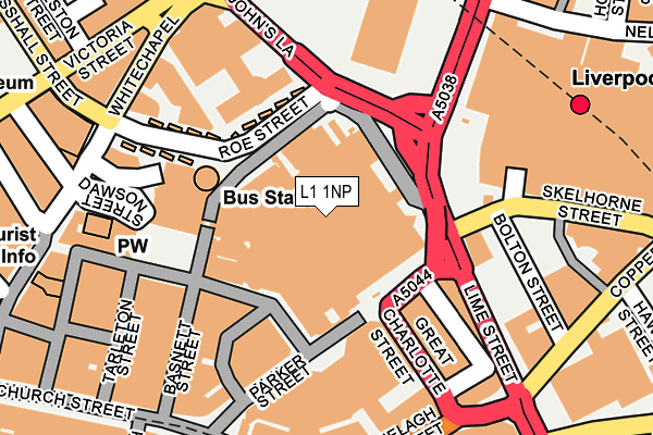 L1 1NP map - OS OpenMap – Local (Ordnance Survey)