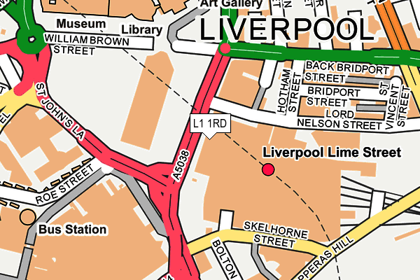 OLD ORDNANCE SURVEY MAP LIVERPOOL LONDON ROAD 1848-64 LIME STREET STATION 
