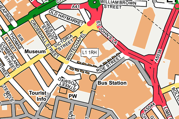 L1 1RH map - OS OpenMap – Local (Ordnance Survey)