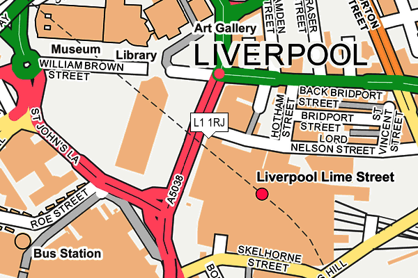 L1 1RJ map - OS OpenMap – Local (Ordnance Survey)