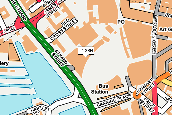 L1 3BH map - OS OpenMap – Local (Ordnance Survey)