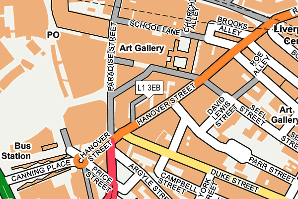 L1 3EB map - OS OpenMap – Local (Ordnance Survey)