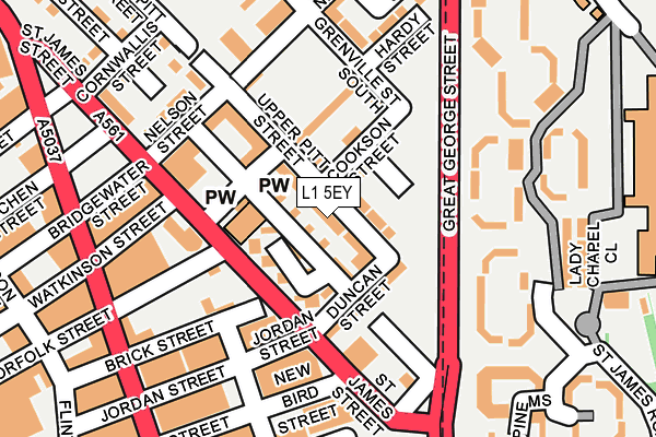 L1 5EY map - OS OpenMap – Local (Ordnance Survey)