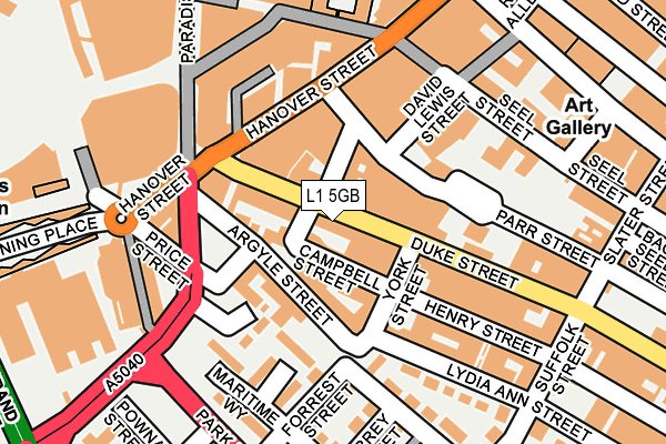 L1 5GB map - OS OpenMap – Local (Ordnance Survey)