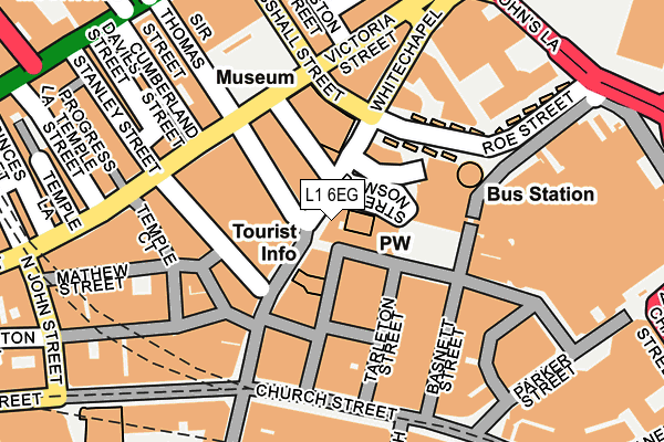 L1 6EG map - OS OpenMap – Local (Ordnance Survey)